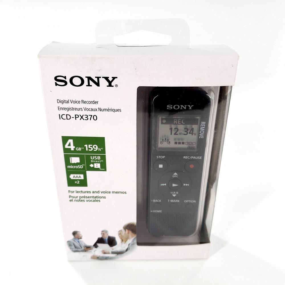 Sony PX Series ICD-PX370 4GB Mono Digital Voice Recorder Brand New Sealed
